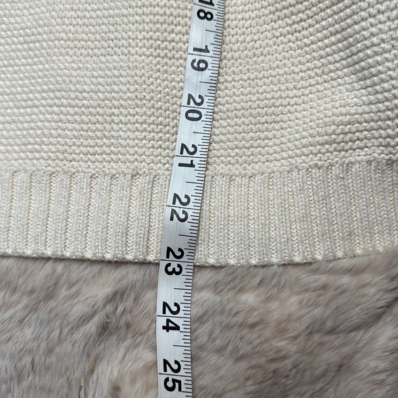 Marled Reunited Clothing | Cream Knit Pull Over Bell Sleeves Blue Lace U… - Picture 6 of 9